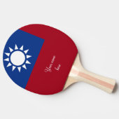 Taiwanese vlag tafeltennisbatje (Zijkant)