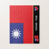 Taiwanese vlag & Taiwanees land / Taiwan Legpuzzel (Verticaal)