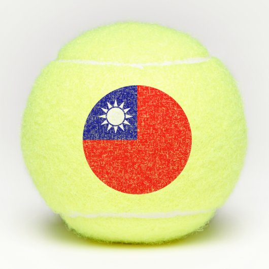 Taiwanese vlag tennisballen (Voorkant)