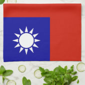 Taiwanese vlag theedoek (Gevouwen)