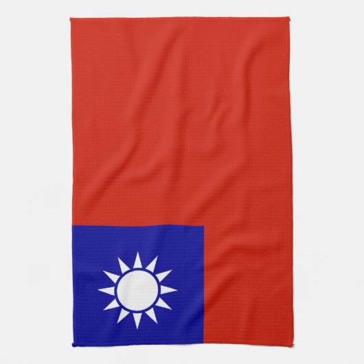 Taiwanese vlag theedoek (Verticaal)