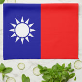 Taiwanese vlag theedoek (Gevouwen)