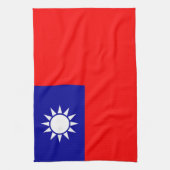 Taiwanese vlag theedoek (Verticaal)