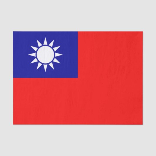 Taiwanese vlag tissuepapier (Voorkant)