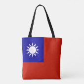 Taiwanese vlag tote bag (Achterkant)