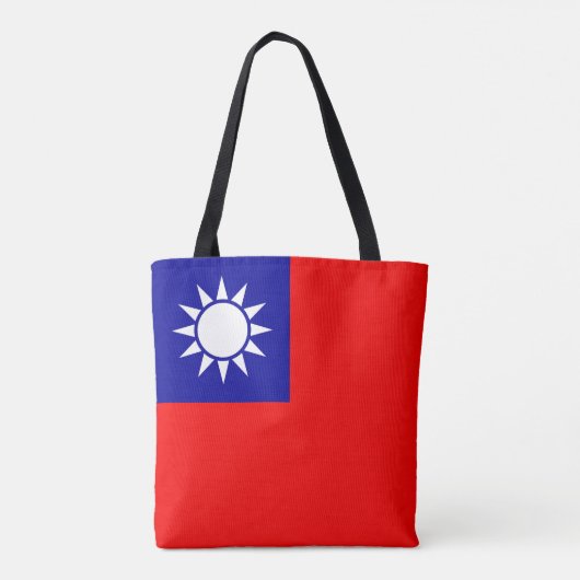 Taiwanese vlag tote bag (Achterkant)