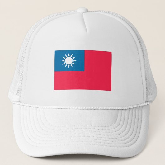 Taiwanese vlag trucker pet (Voorkant)