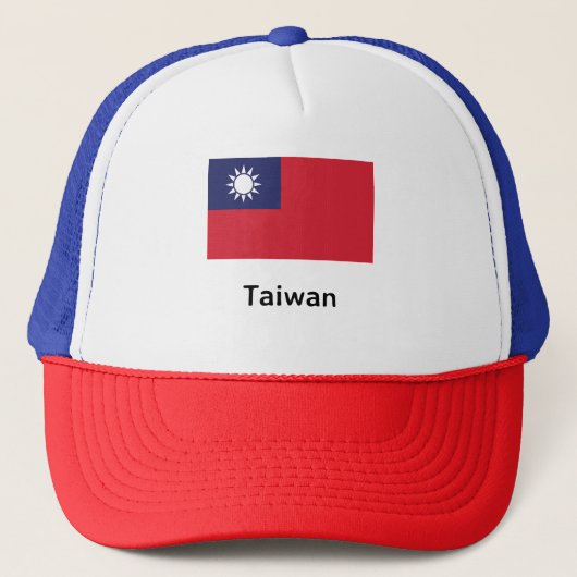 Taiwanese vlag trucker pet (Voorkant)