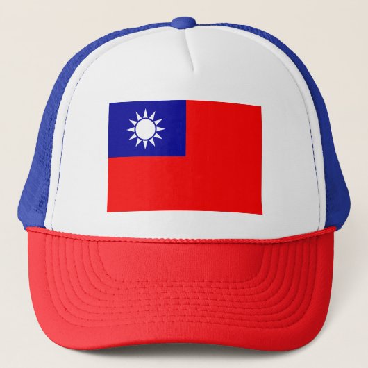 Taiwanese vlag trucker pet (Voorkant)