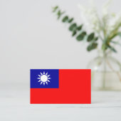 Taiwanese vlag, Vlag van Taiwan Visitekaartje (Staand voorkant)