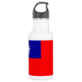 Taiwanese vlag waterfles  (Voorkant)