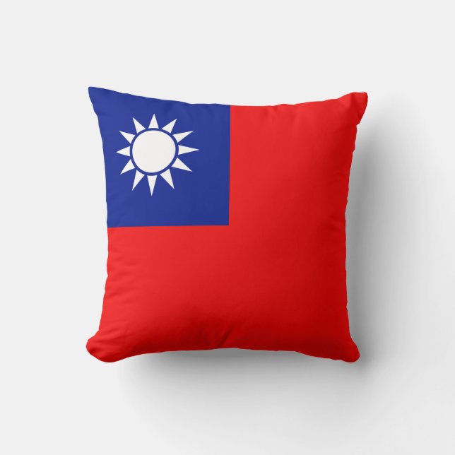 Taiwanese vlag x vlag kussen (Voorkant)