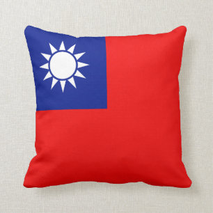 Taiwanese vlag x vlag kussen