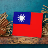 Taiwanese vlaggenplak fotoplaat (Zijkant)