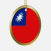 Taiwanese vlagornament keramisch ornament (Rechts)