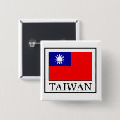 Taiwanse knoop vierkante button 5,1 cm (Voorkant /achterkant)