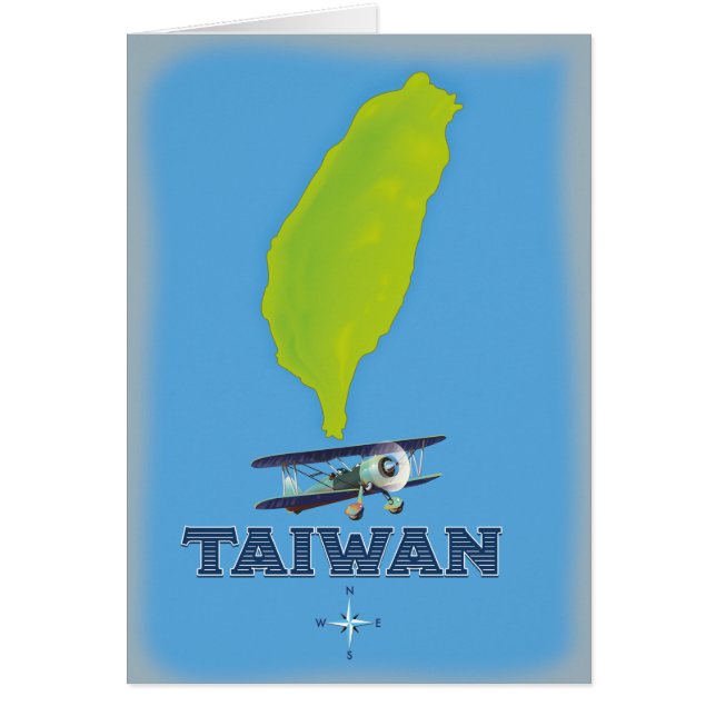 Taiwanse vintage kaart (Voorkant)