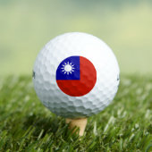 Taiwanse vlag golfballen (Insitu Shirt)