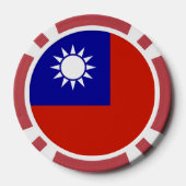 Taiwanse vlag poker chips (Achterkant)