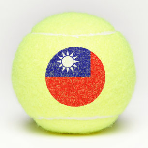 Taiwanse vlag: Republiek China, Chinees Taipei Tennisballen
