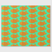 Taiyaki Fish Snack Japanese Food Themed Cadeaupapier (Vlak)