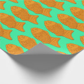 Taiyaki Fish Snack Japanese Food Themed Cadeaupapier (Hoek)