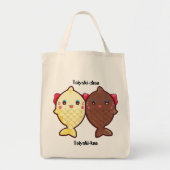 Taiyaki Leuke Vis Japans Zoet Ijs Crème Dessert Tote Bag (Voorkant)
