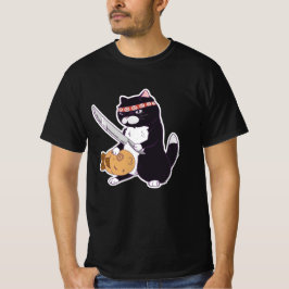 Taiyaki Samurai Kat met Vis, Sushi Kat T-shirt