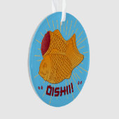Taiyaki vis Japanse voedsel illustratie Ornament (voorkant)