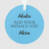 Taiyaki vis Japanse voedsel illustratie Ornament (achterkant)