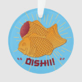 Taiyaki vis Japanse voedsel illustratie Ornament (voorkant)