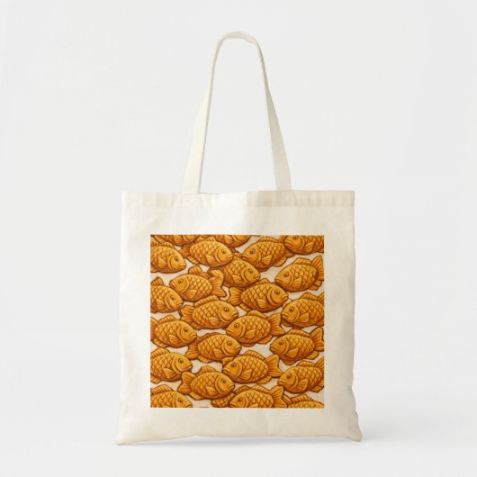 Taiyaki Vissenpastei Patroon Tote Bag (Voorkant)