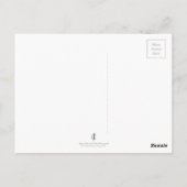 "Taiyou" Blue & Gold Spiral Fractal Briefkaart (Achterkant)