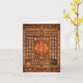 Taizokai Boeddhistische Mandala Blank Note Kaart (Gele Bloem)
