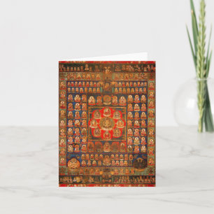 Taizokai Buddhist Mandala Blank Note Card Kaart