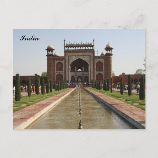 taj gate briefkaart (Voorkant)