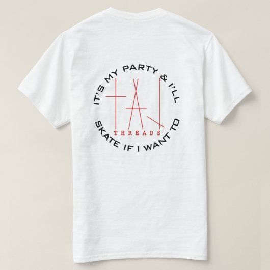 TAJ - HET IS MIJN PARTIJ T-SHIRT (Design achterkant)