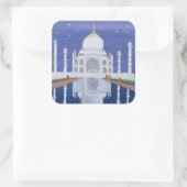 Taj Mahal 1995 Vierkante Sticker (Tas)