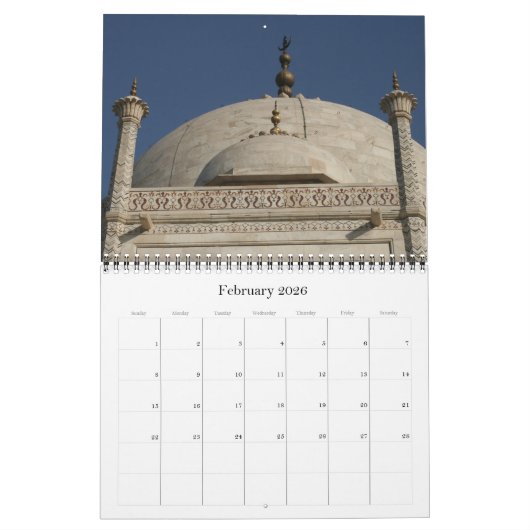 Taj Mahal 2025 Kalender (Feb 2026)