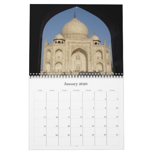 Taj Mahal 2025 Kalender (Jan 2026)