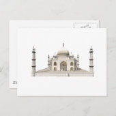 Taj Mahal: 3D-model: Briefkaart (Voorkant / Achterkant)