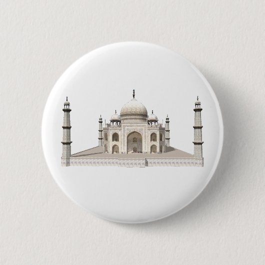 Taj Mahal: 3D-model: Ronde Button 5,7 Cm (Voorkant)