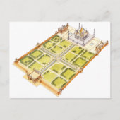 Taj Mahal. Adra India. Tomb en tuinen Briefkaart (Voorkant)