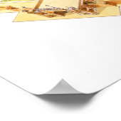 Taj Mahal. Adra India. Tomb en tuinen Poster (Hoek)