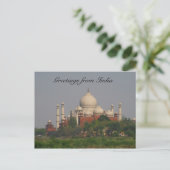 taj mahal afstand briefkaart (Staand voorkant)