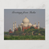 taj mahal afstand briefkaart (Voorkant)