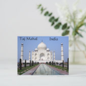 Taj Mahal, Agra, India Briefkaart (Staand voorkant)
