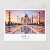 Taj Mahal Agra, India Briefkaart (Voorkant)