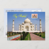 Taj Mahal, Agra, India Briefkaart (Voorkant / Achterkant)