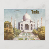  Taj Mahal Agra India Briefkaart (Voorkant)
